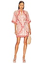 view 1 of 3 Relaxed Shirt Dress in Rose Baroque Floral