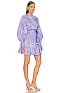 view 2 of 3 Button Up Mini Dress in Cornflower Bandana