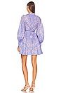 view 3 of 3 Button Up Mini Dress in Cornflower Bandana