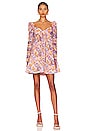 view 1 of 3 Violet Twist Front Mini Dress in Purple Multi Floral