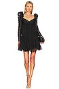 view 1 of 3 Tulle Ruched Mini Dress in Black