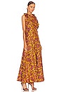 view 3 of 3 Tiggy Halter Maxi Dress in Yellow & Peach Paisley