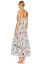 view 3 of 3 Clover Tie Front Midi Dress in Topaz Peony Floral