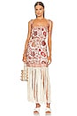 view 1 of 3 VITALI FRINGE ミニドレス in Sepia Floral