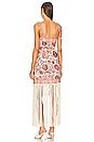 view 3 of 3 VITALI FRINGE ミニドレス in Sepia Floral