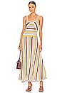 view 4 of 4 Vitali Multi Stripe Knit Dress in Yellow Multi Stripe
