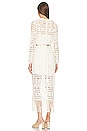 view 3 of 3 Cira Ribbon Lace Midi Dress in Ivory