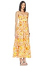 view 2 of 3 RAIE 미디 원피스 in Yellow & Orange Floral