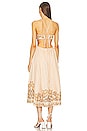 view 3 of 3 Devi Midi Dress in Sage & Gold