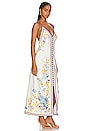 view 2 of 3 Halcyon Slip Dress in Orange & Blue Floral