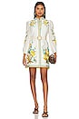 view 1 of 3 Halcyon Shirt Dress in Blue & Yellow Floral