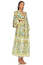 view 2 of 3 Halcyon Midi Dress in Blue Yellow Paisley
