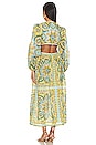 view 3 of 3 Halcyon Midi Dress in Blue Yellow Paisley