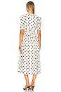 view 3 of 3 Midi Dress in Cream & Black Dot