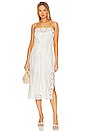 view 1 of 3 August Broderie Midi Dress in Ivory