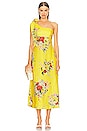 view 1 of 3 Alight One Shoulder Midi Dress in Yellow Floral