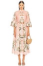 view 1 of 3 Lexi Billow Midi Dress in Pink Palm