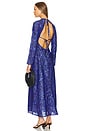 view 1 of 3 Ottie Bias Backless Dress in Blue Paisley
