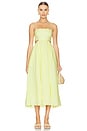 view 1 of 3 Halliday Scallop Midi Dress in Yellow