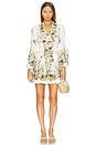 view 1 of 3 Halliday Plunge Mini Dress in Cream Multi Floral