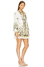 view 2 of 3 Halliday Plunge Mini Dress in Cream Multi Floral