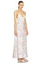 view 2 of 3 Halliday A-line Maxi Dress in Blue Watercolour Floral