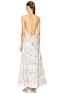 view 3 of 3 Halliday A-line Maxi Dress in Blue Watercolour Floral