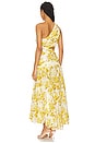 view 3 of 3 VESTIDO ASIMÉTRICO GOLDEN in Yellow Toile Floral