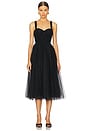 view 1 of 5 Tulle Midi Dress in Black