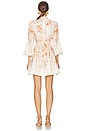 view 3 of 3 Illustration Buttoned Mini Dress in Cream Rococo Floral