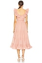 view 3 of 3 Pleated Fill Midi Dress in Lipstick