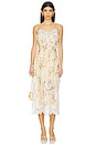 view 2 of 4 Everley Lace Trim Slip Dress in Yellow Watercolour Floral