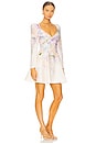 view 2 of 3 Dawning Puff Sleeve Mini Dress in Multi Hydrangea