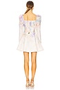 view 3 of 3 Dawning Puff Sleeve Mini Dress in Multi Hydrangea