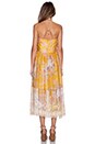 view 3 of 3 Confetti Scallop Tie Dress in Mustard Floral