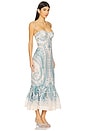 view 2 of 3 Illuminate Gown in Turquoise Paisley