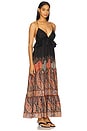 view 2 of 3 Rhiannon Ruffle Maxi Dress in Black Paisley