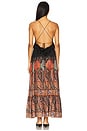 view 3 of 3 Rhiannon Ruffle Maxi Dress in Black Paisley