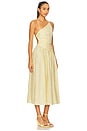 view 2 of 5 Cascadian Asymmetric Dress in Yellow Stripe