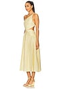 view 3 of 5 Cascadian Asymmetric Dress in Yellow Stripe