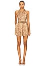 view 1 of 3 Cascadian Halterneck Playsuit in Tan Leopard