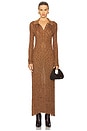view 1 of 3 VESTIDO MIDI MOULINE in Chocolate Multi