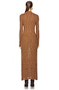 view 3 of 3 VESTIDO MIDI MOULINE in Chocolate Multi