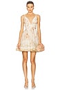 view 1 of 3 V Neck Mini Dress in Cream Peony