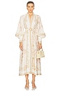 view 1 of 3 Buttoned Midi Dress in Cream Peony