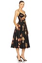 view 2 of 3 Twist Front Midi Dress in Russet Floral