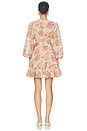 view 3 of 3 Daylight Mini Wrap Frill Dress in Stamp Floral Sage