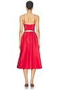view 3 of 4 Rebellion Tuck Midi Dress in Red