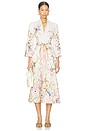 view 1 of 3 Rebellion Button Midi Dress in Cream Aviary