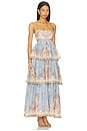 view 2 of 3 Daylight Tiered Maxi Dress in Wallpaper Floral Denim